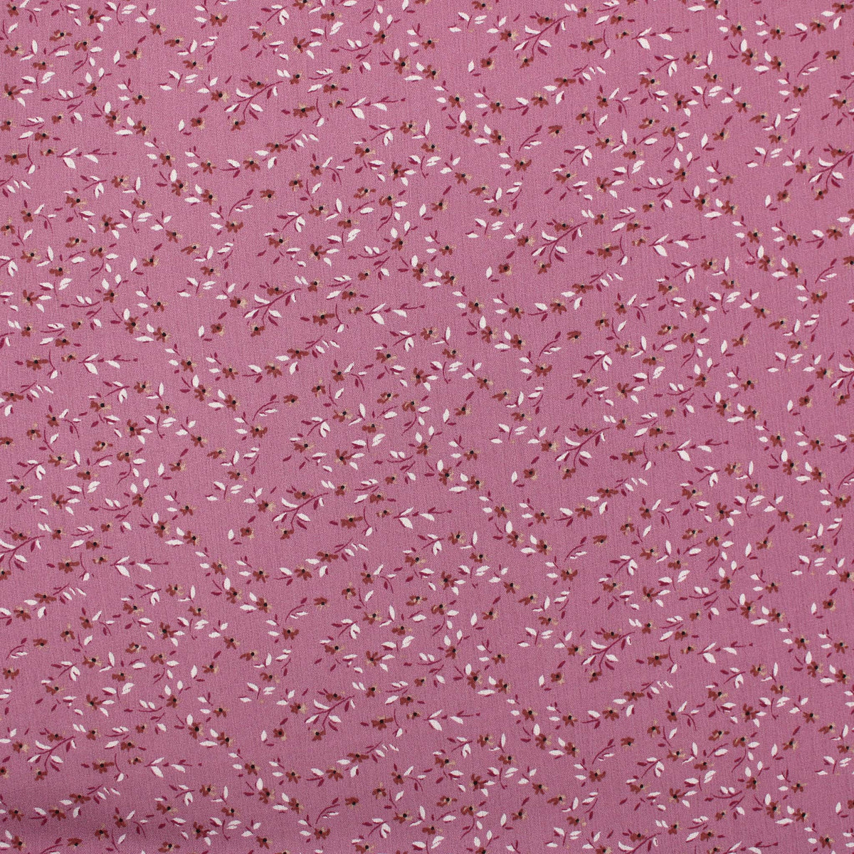 Celeste Florals on Viscose Crepe Pattern Dressmaking Fabric Rayon Soft Silky Material Lawn Women Ladies Flowers Pretty Textured Crinkle Mauve