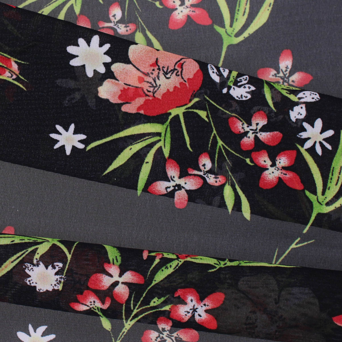 lightweight chiffon dress women fabric Red White