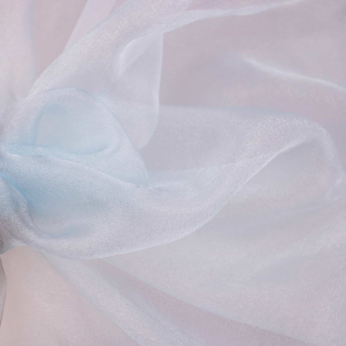 shimmery lightweight see through chinese organza fabric Turquoise