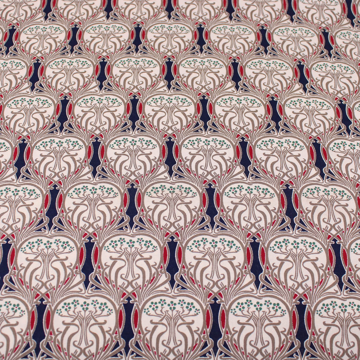 Classic Design Cotton Duck Canvas Pattern Print Apron Home Furnishing Cushion Strong Durable Fabric Material Art Deco Traditional Style Curtain Navy