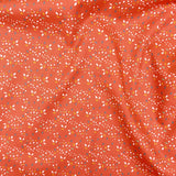 soft pure organic cotton dressmaking women kids fabric Rust