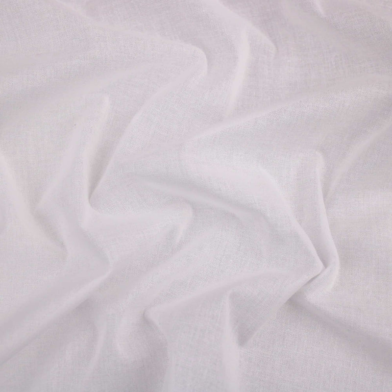 lightweight adhesive iron-on interfacing fabric support cotton  White