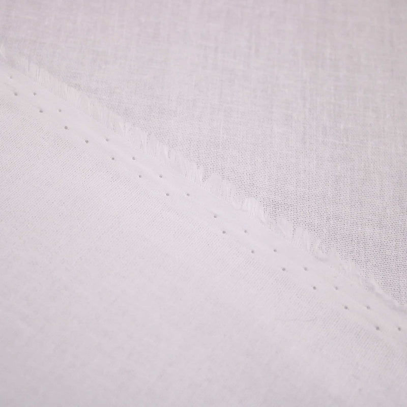 lightweight adhesive iron-on interfacing fabric support cotton  White