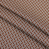 camel jersey jacquard criss cross pattern dressmaking fabric Camel