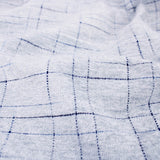 Smooth upholstery furnishing chenille fabric in criss cross pattern Silver Blue