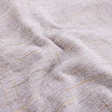Smooth upholstery furnishing chenille fabric in criss cross pattern Stone Gold
