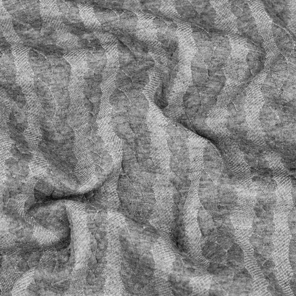 Dahlia Braid Cable Knit Jersey Jacquard - Grey – Lullabee Fabrics