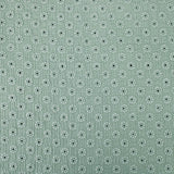 daisy emboidered organic cotton dressmaking fabric Large Sage