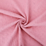 daisy emboidered organic cotton dressmaking fabric Small Rose