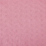 daisy emboidered organic cotton dressmaking fabric Small Rose