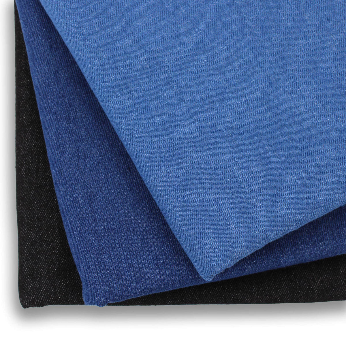 Heavy durable denim jeans fabric pure cotton Black