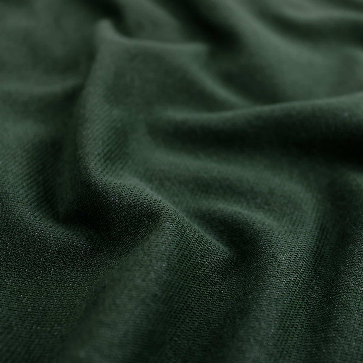 Soft stretch cotton knit dressmaking women men children craft fabric Green