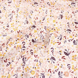 Ditsy Flowers Organic Cotton Poplin Floral Pattern Dressmaking Fabric Quilting Women Kids Lightweight Material Soft Sustainable GOTS Autumn