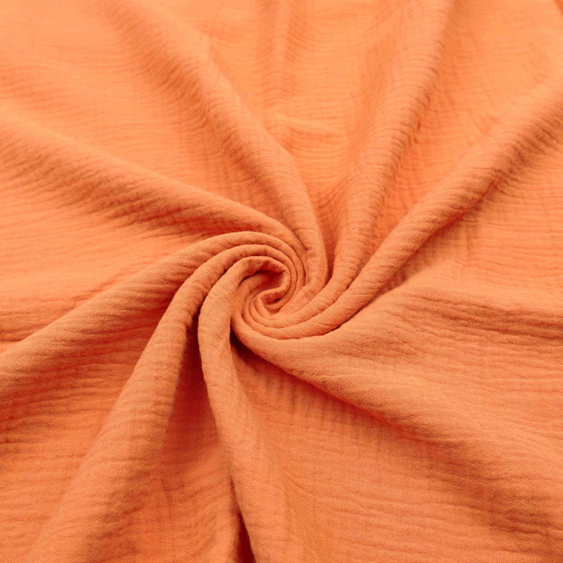 Double Gauze Plain Pure Cotton - Amber Glow