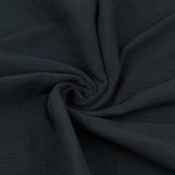 Double Gauze Plain Pure Cotton - Black