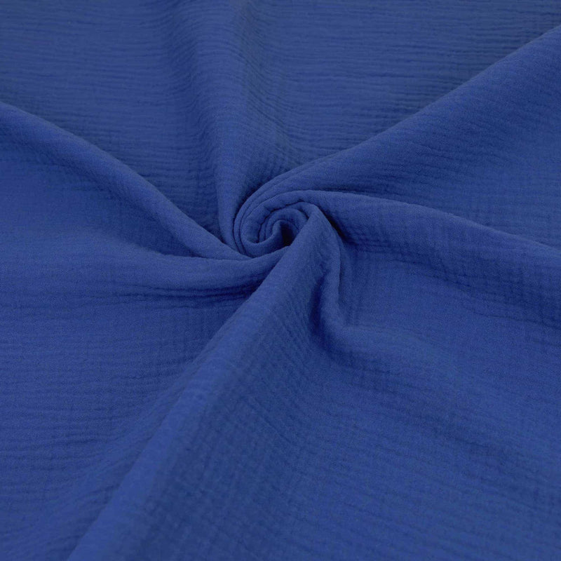 Double Gauze Plain Pure Cotton - Cobalt