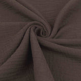 Double Gauze Plain Pure Cotton - Coffee