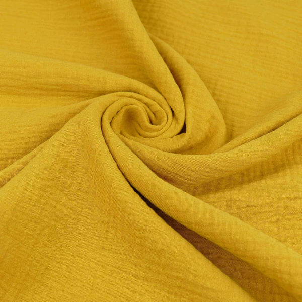 Double Gauze Plain Pure Cotton - Gold