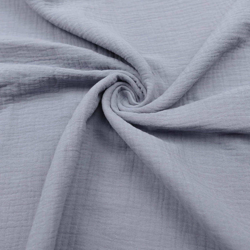 Double Gauze Plain Pure Cotton - Grey