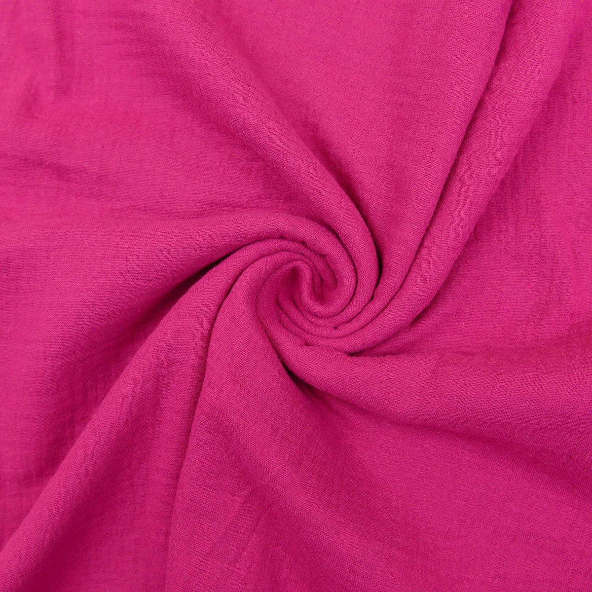 Double Gauze Plain Pure Cotton - Hot Pink