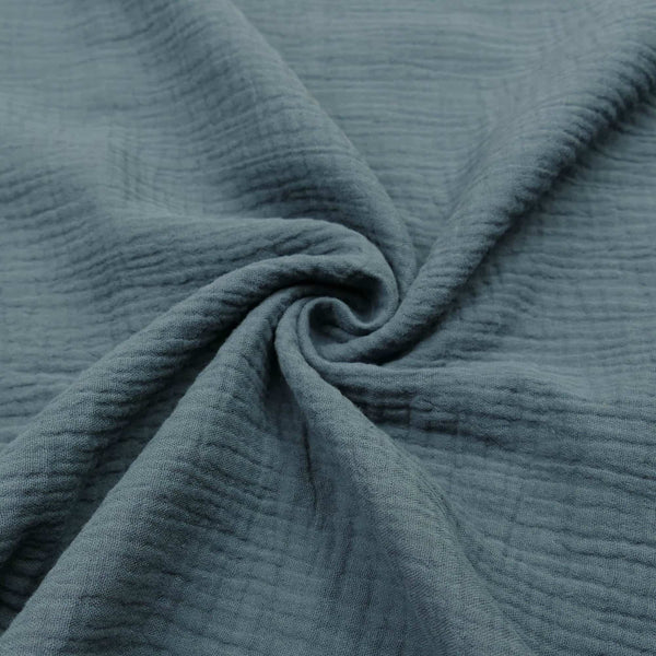 Double Gauze Plain Pure Cotton - Petrol