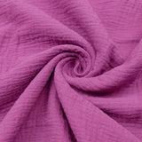 Double Gauze Plain Pure Cotton - Purple Berry