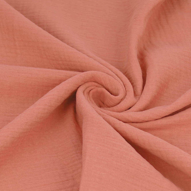 Double Gauze Plain Pure Cotton - Salmon