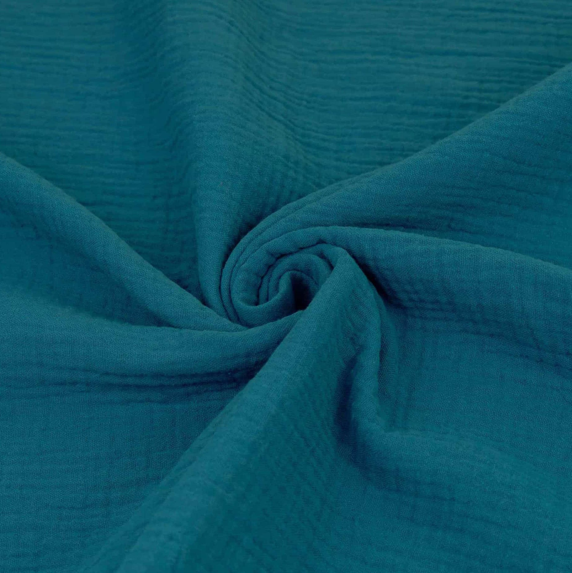 Double Gauze Plain Pure Cotton - Teal – Lullabee Fabrics