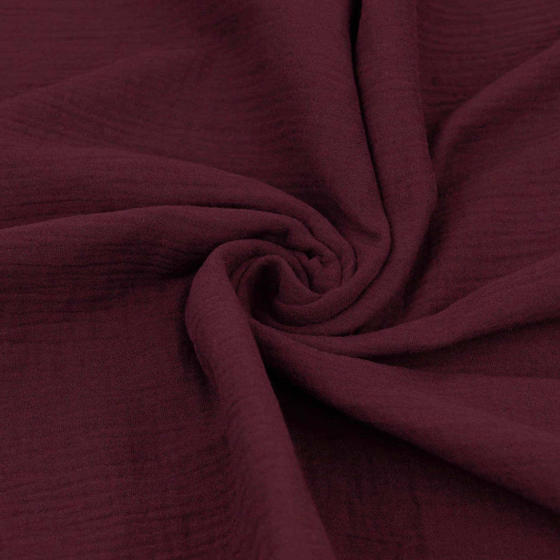 Double Gauze Plain Pure Cotton - Wine