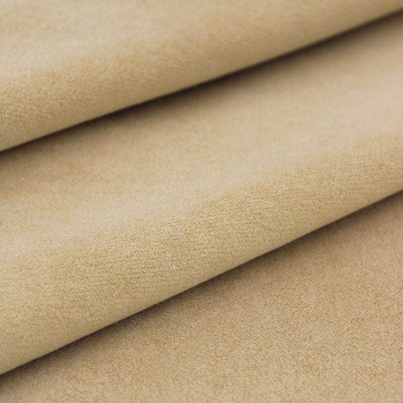 smooth soft heavyweight upholstery velvet fabric Honey