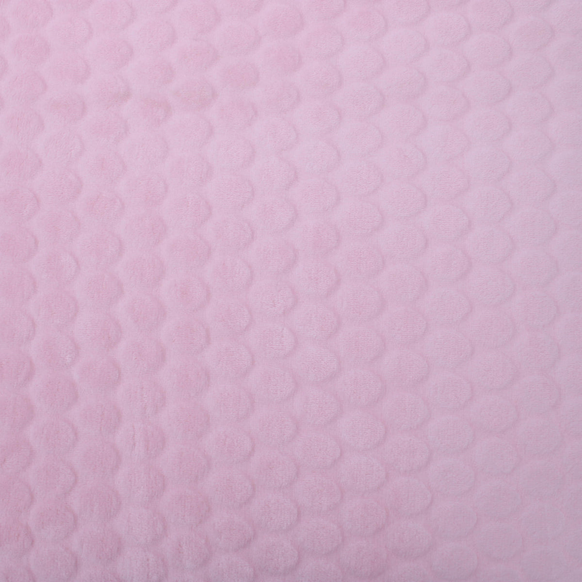 baby soft fleece in large dimple dots baby pink