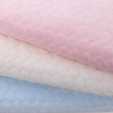 baby soft fleece in large dimple dots baby pink