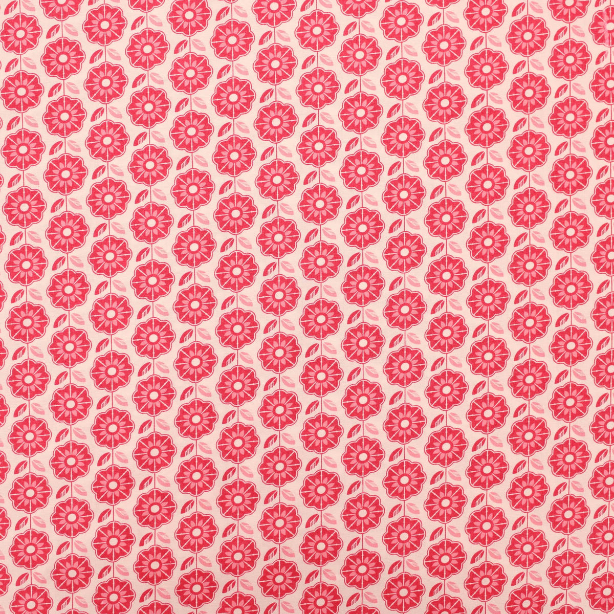 Floral Retro Pop Cotton Poplin Print Dressmaking Fabric Material Kids OEKO TEX Women Woven Quilting Pure Print Soft Flowers Summer Rose