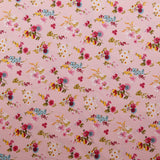soft lightweight pure cotton poplin dressmaking fabric Rose