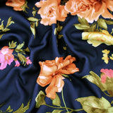 floral knitted scuba jersey dressmaking women fabric Eliza