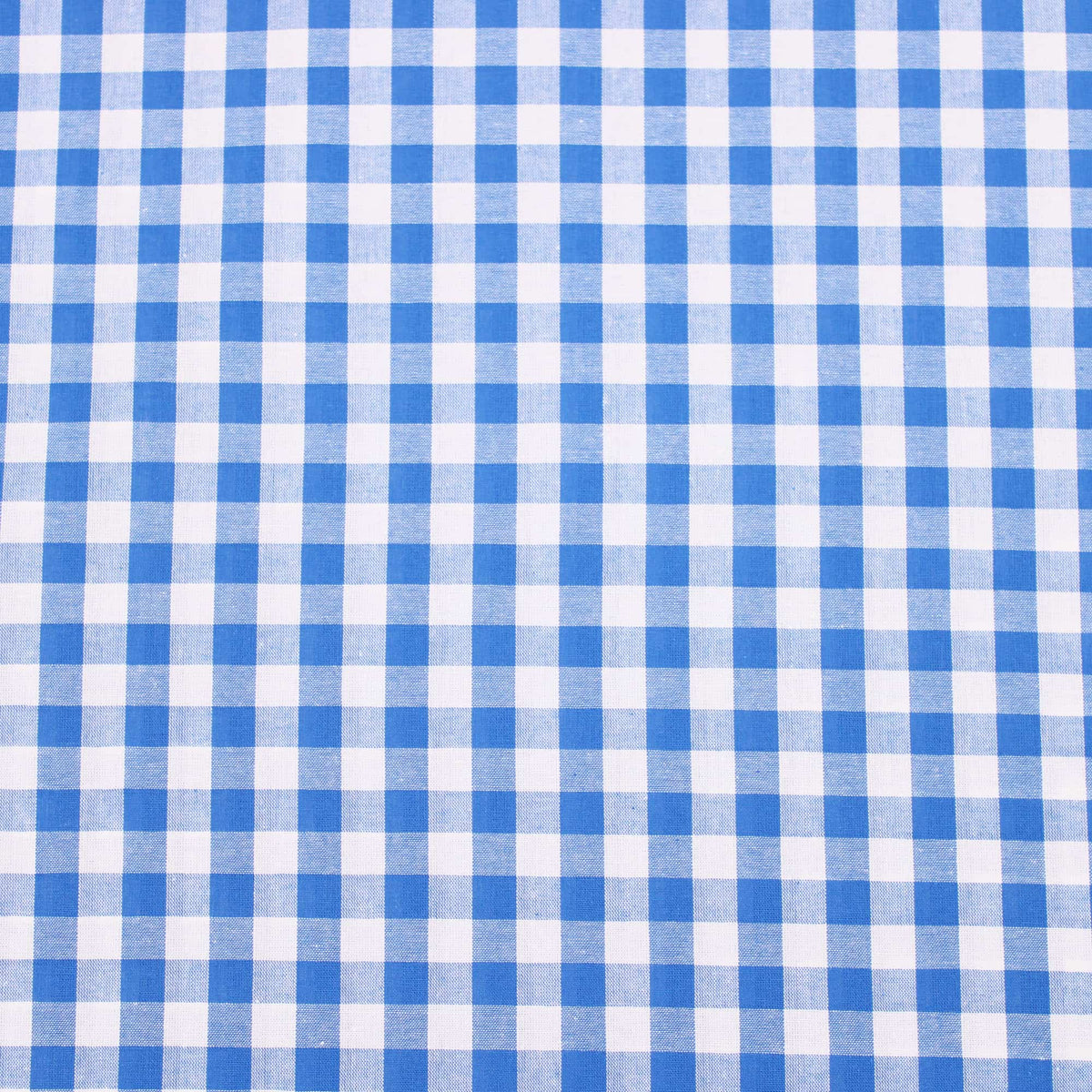 soft lightweight checked gingham pattern cotton fabric Blue