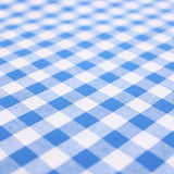 soft lightweight checked gingham pattern cotton fabric Blue