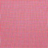 soft lightweight checked gingham pattern cotton fabric Red