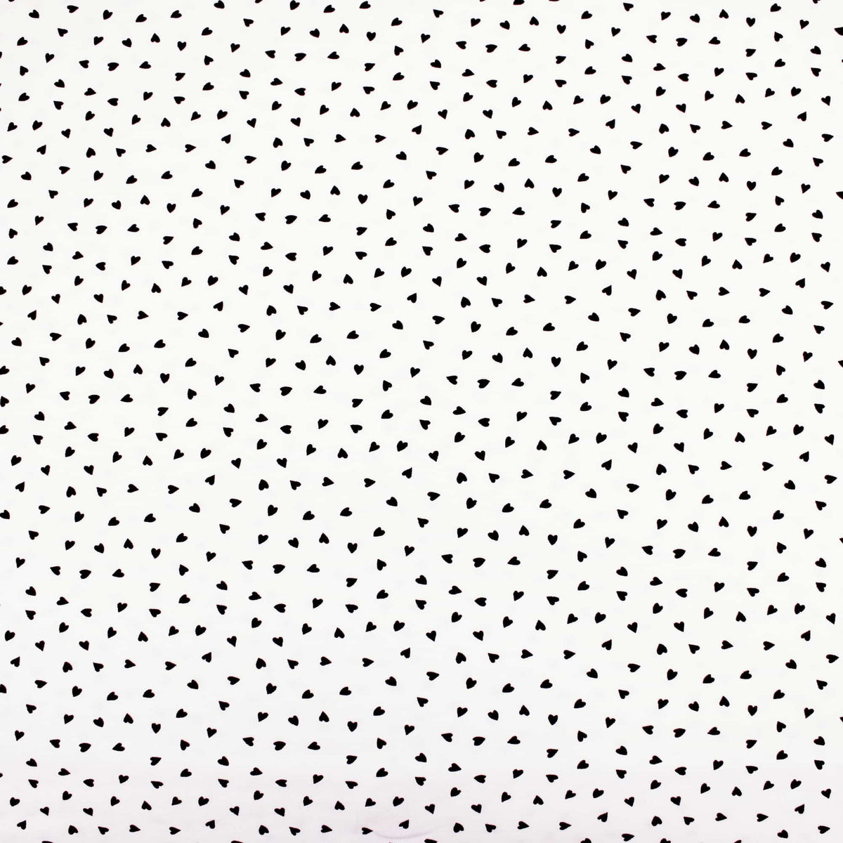Hearts Cotton Jersey Ecru Pattern Dressmaking Women Kids Stretch Fabric OEKO-TEX Soft Knit Neutral Girl Ecru