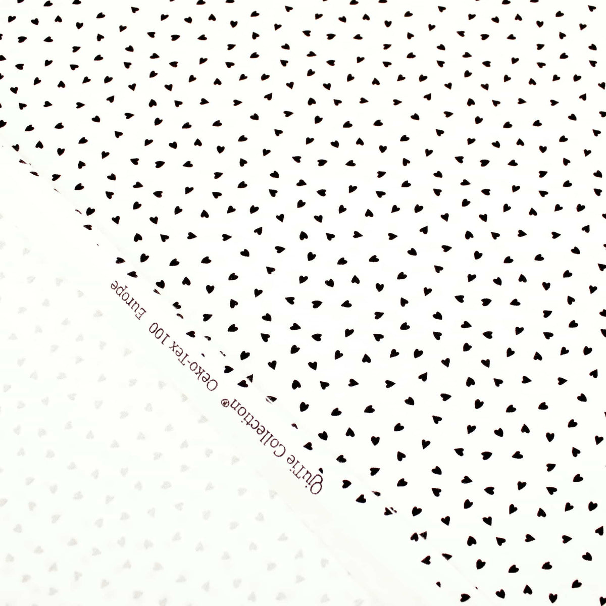 Hearts Cotton Jersey Ecru Pattern Dressmaking Women Kids Stretch Fabric OEKO-TEX Soft Knit Neutral Girl Ecru