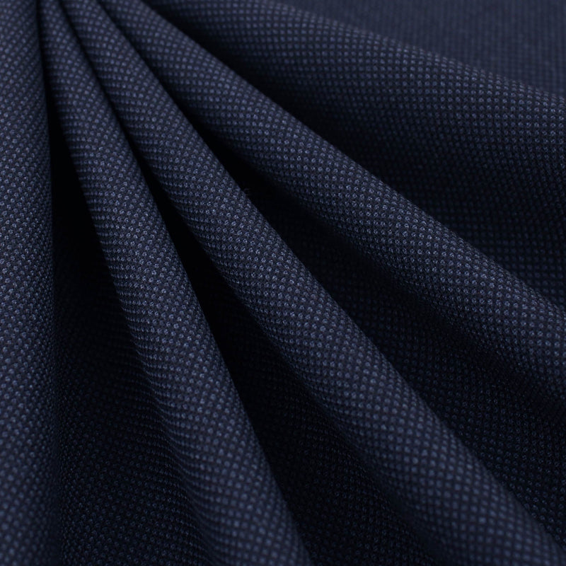 designer tailoring suiting pure cotton men fabric Navy