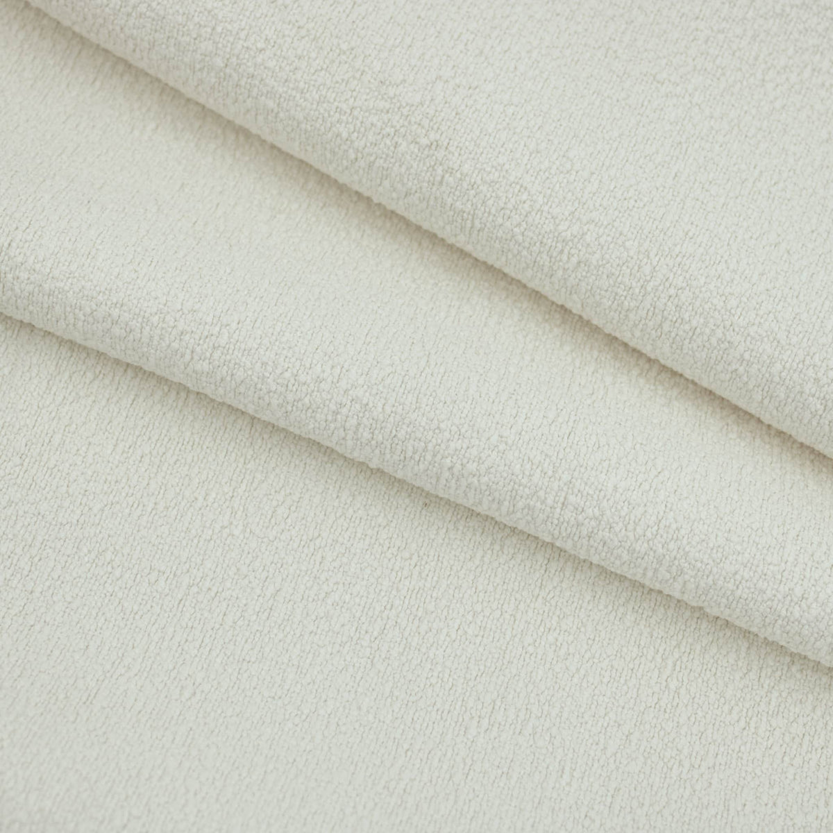 Italia Boucle Nubby Textured Wool Look Home Furnishing Upholstery Fabric Ivory