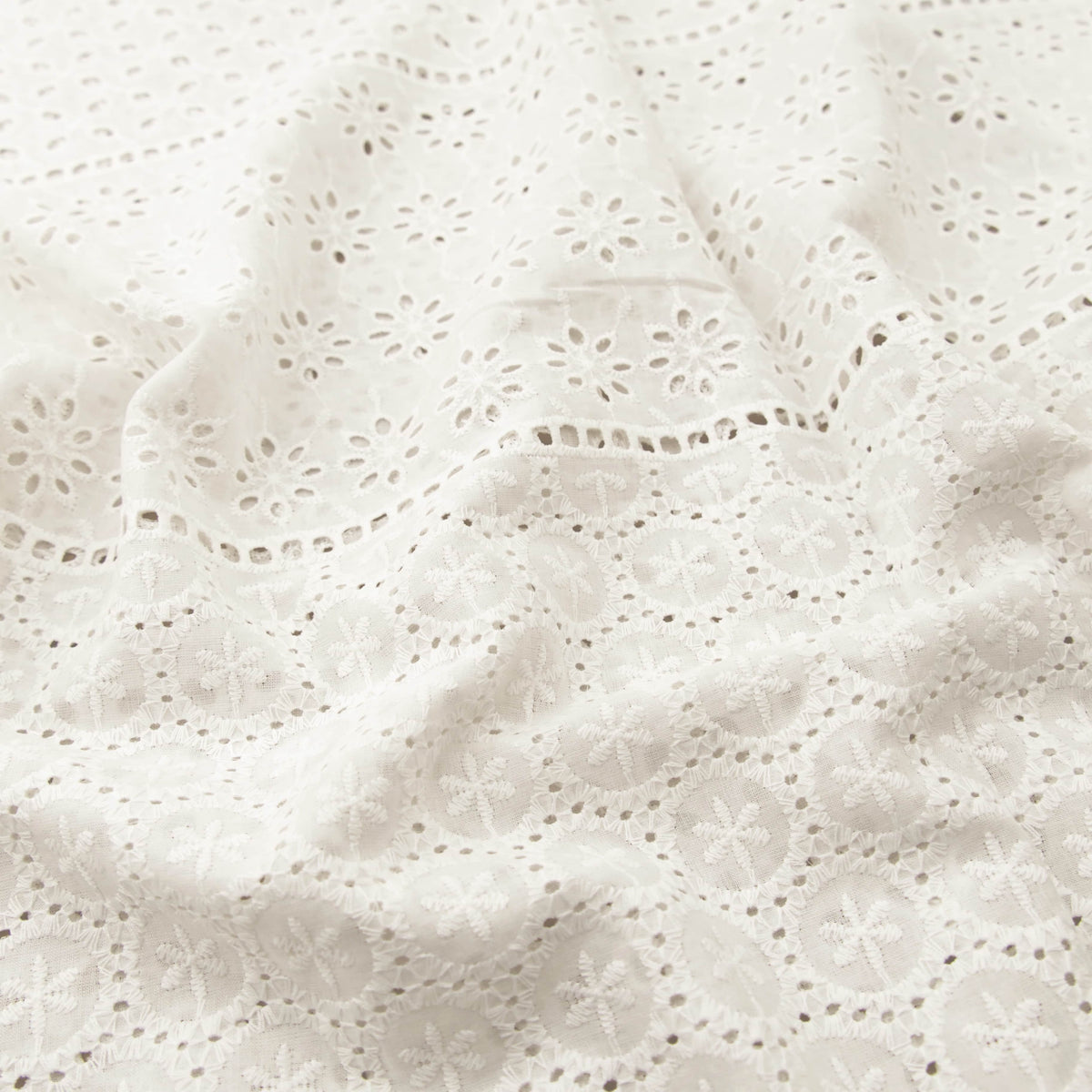 embroidered pure cotton dressmaking women kids fabric 3 Tiered