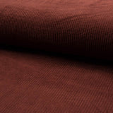 soft stretch 6 wale cotton corduroy women men kids fabric Rust