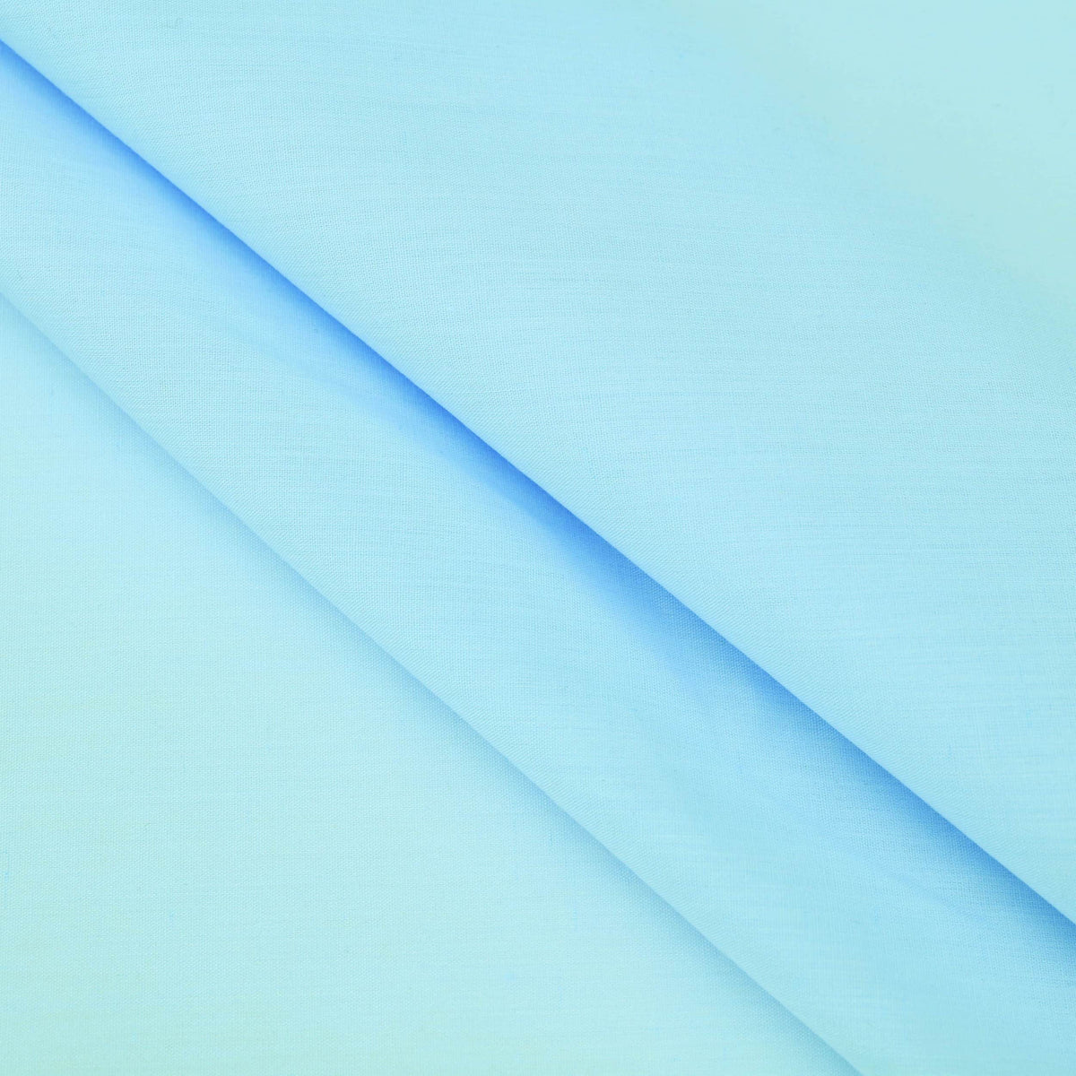 lightweight pure cotton poplin dressamking fabric Baby Blue
