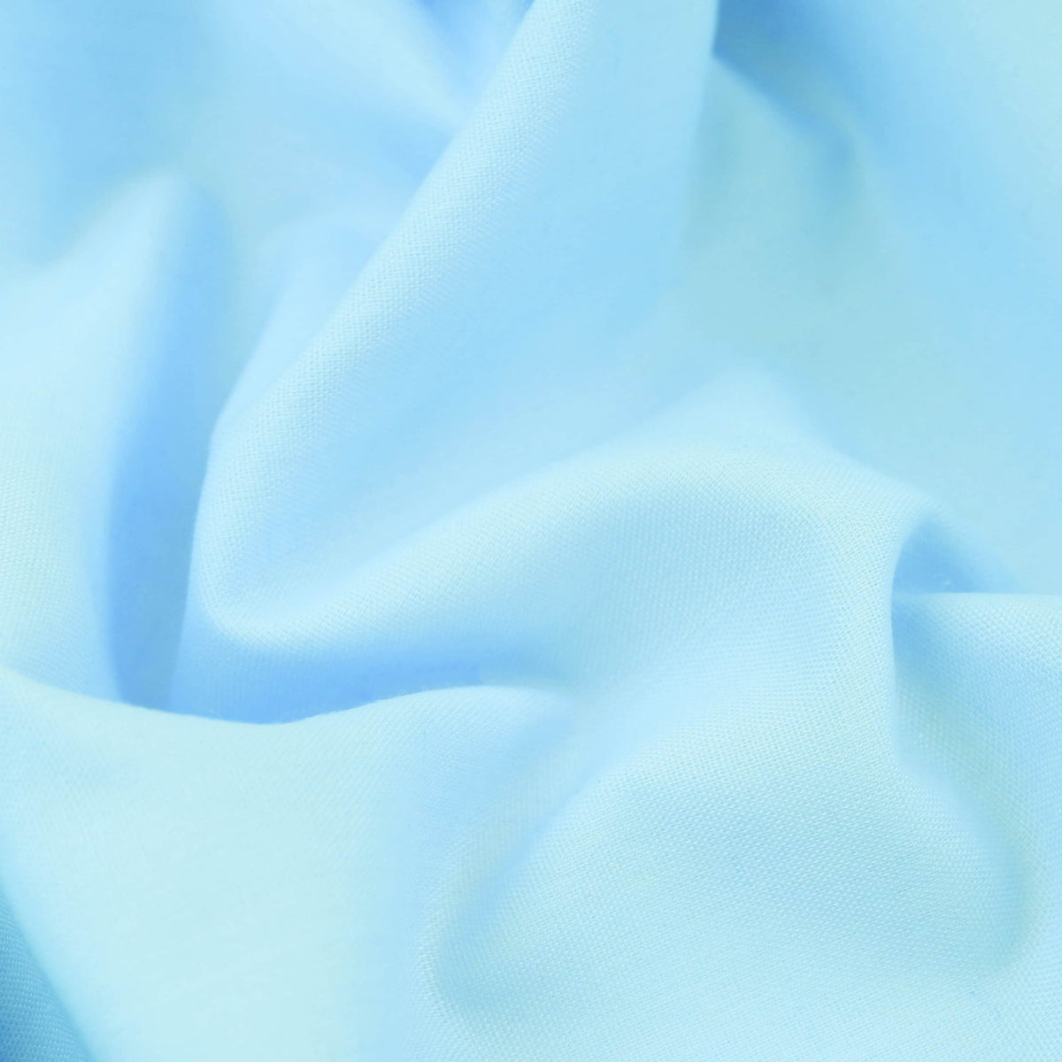 lightweight pure cotton poplin dressamking fabric Baby Blue