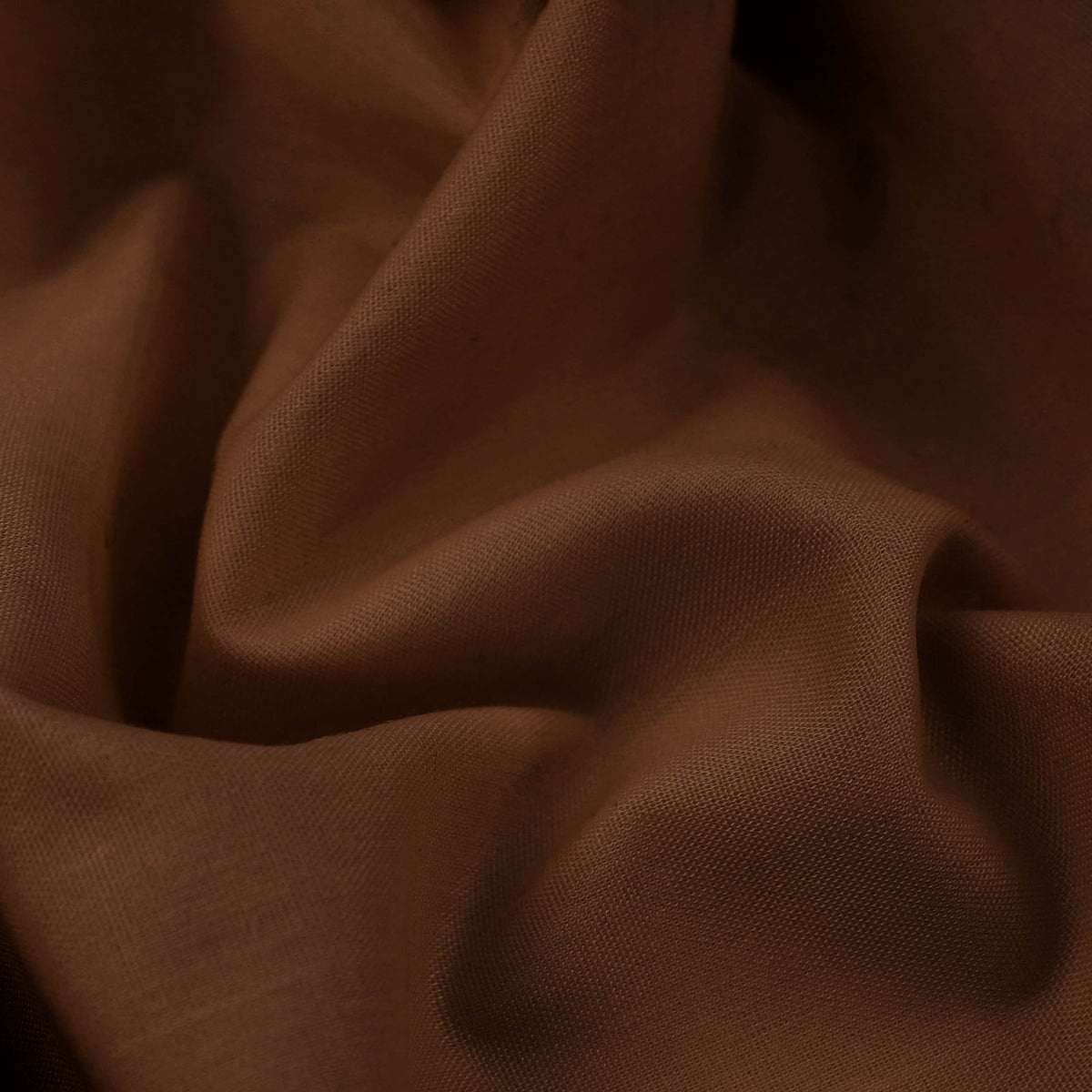 lightweight pure cotton poplin dressamking fabric Chestnut