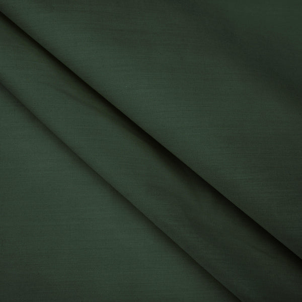 lightweight pure cotton poplin dressamking fabric Forest Green