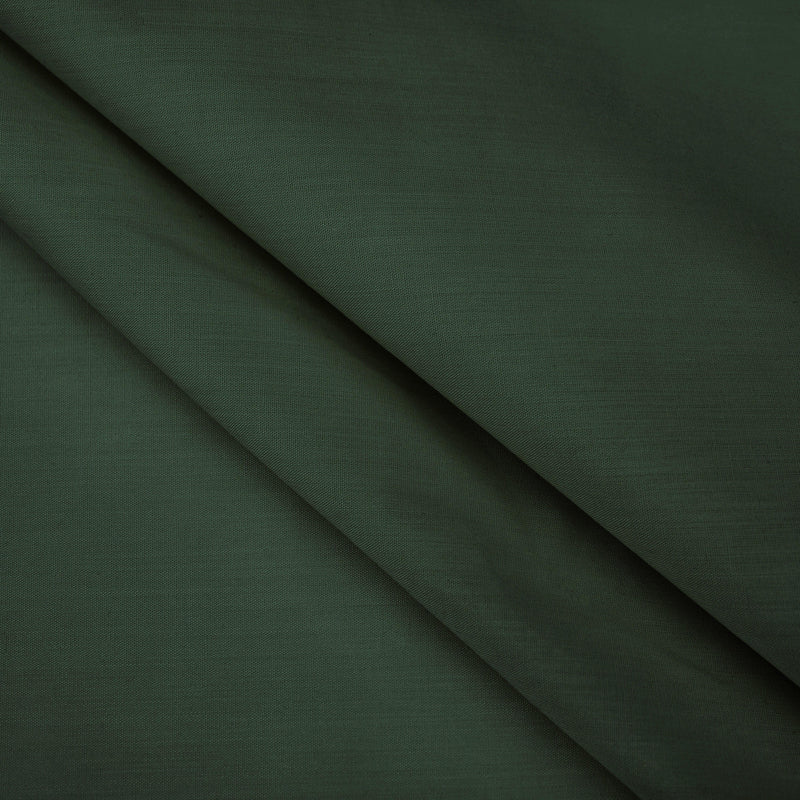 lightweight pure cotton poplin dressamking fabric Forest Green