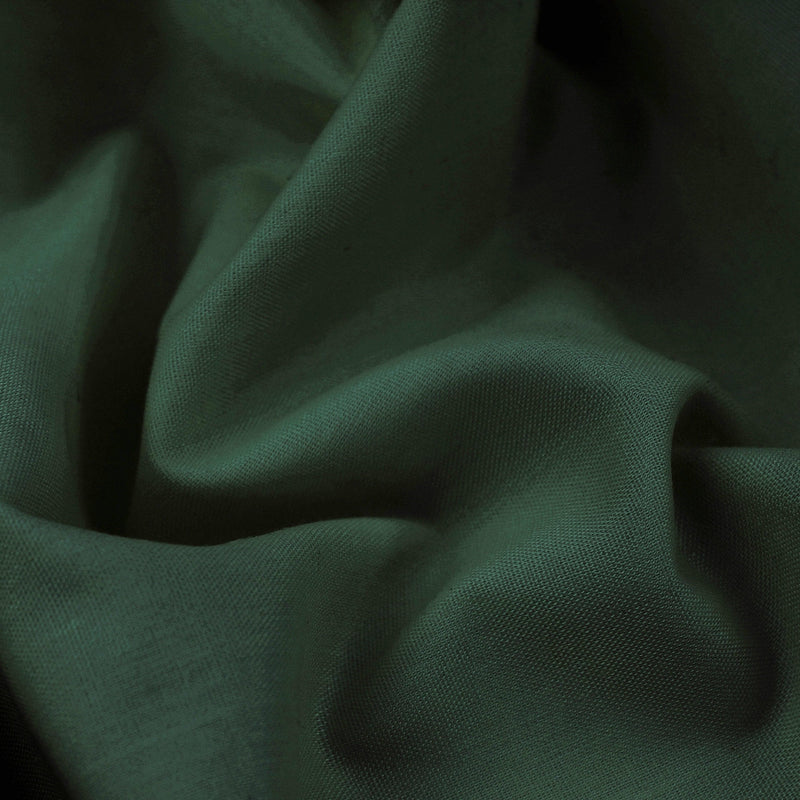 lightweight pure cotton poplin dressamking fabric Forest Green